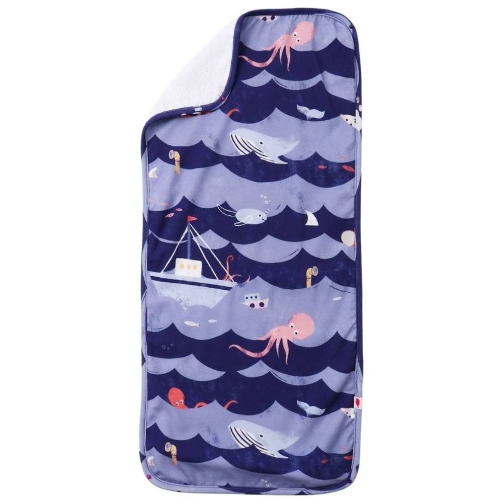 Atlas & Maya - Super Absorbent Bamboo Burp Cloth - Ocean Snuggles