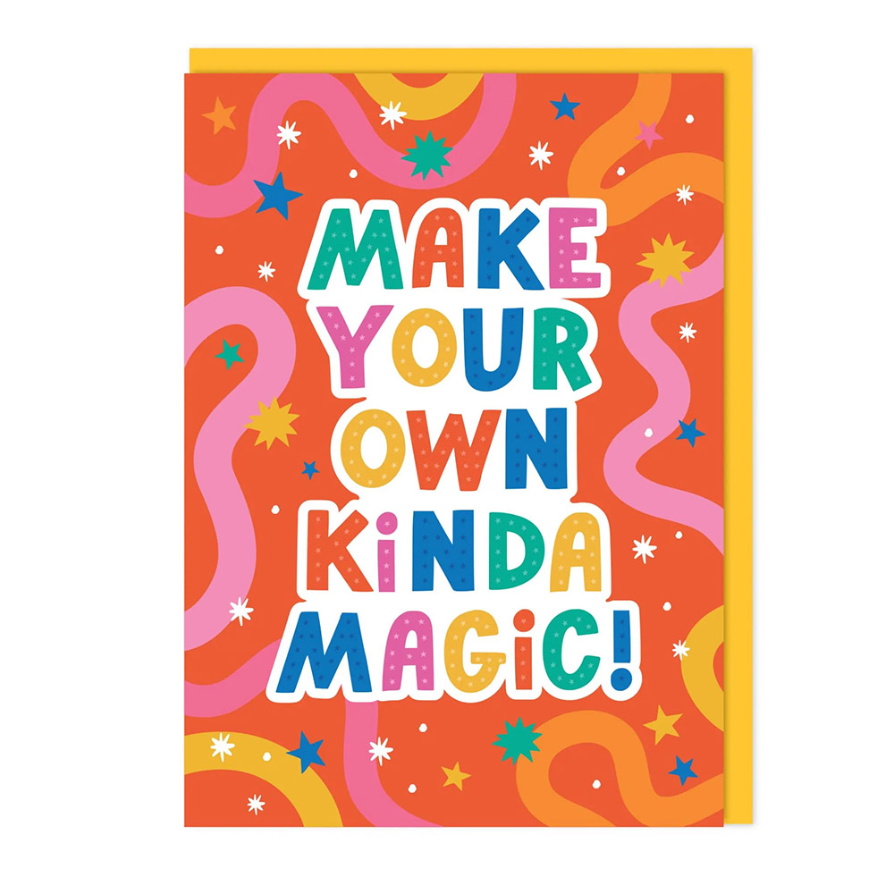 Dotty Black - Greeting Card - Make Your Own Kinda Magic