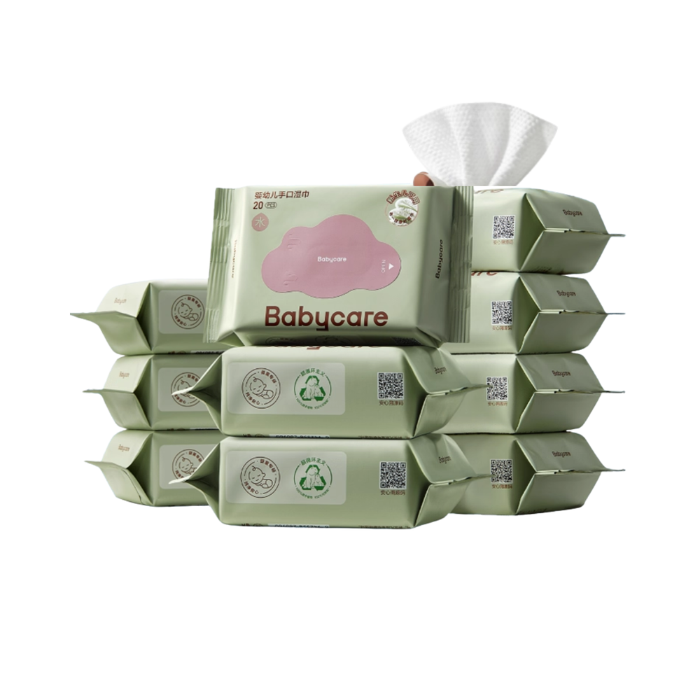 Babycare - Baby Wipes 20 Pcs - Pack of 10