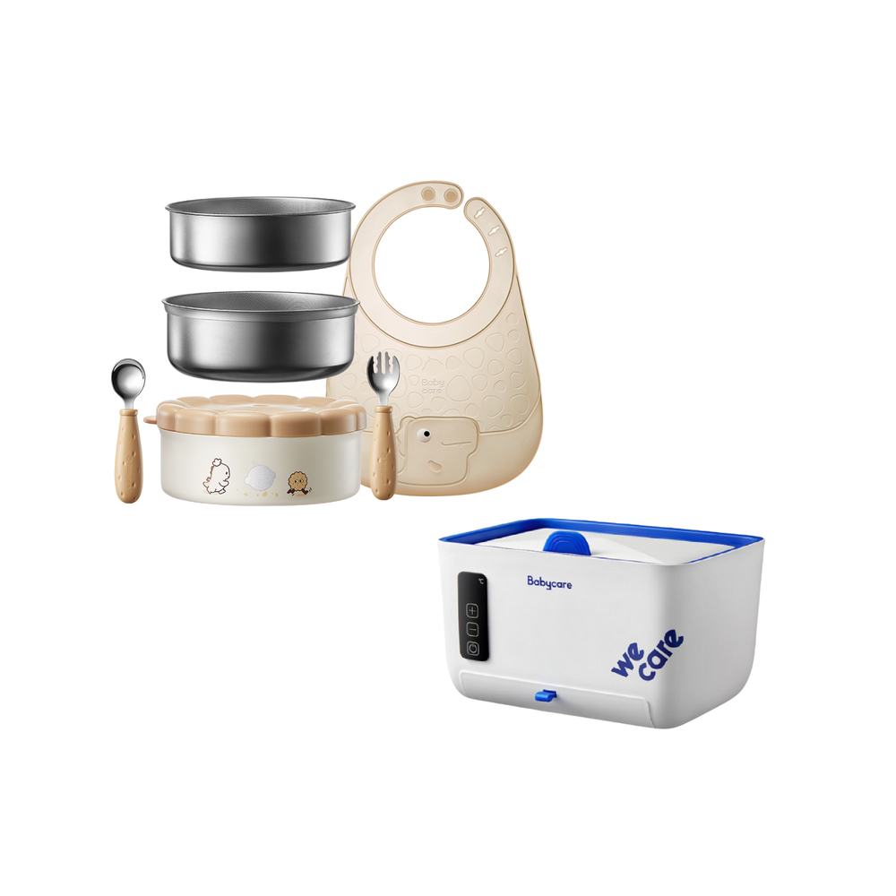 Babycare - Wipe Warmer & 7-in-1 Portable Tableware Set
