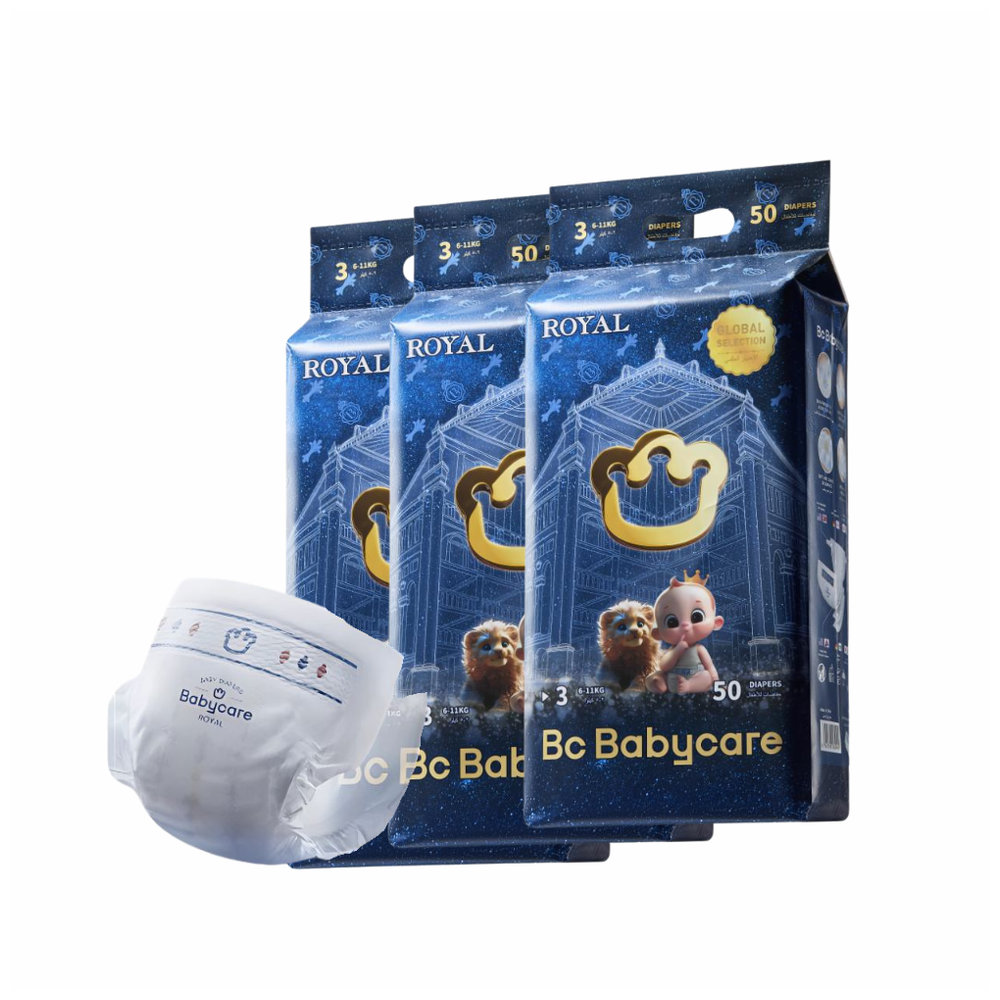 Babycare - Royal Baby Diapers - Size 3 - 6-11 kg - Pack of 3 - 150 Pcs