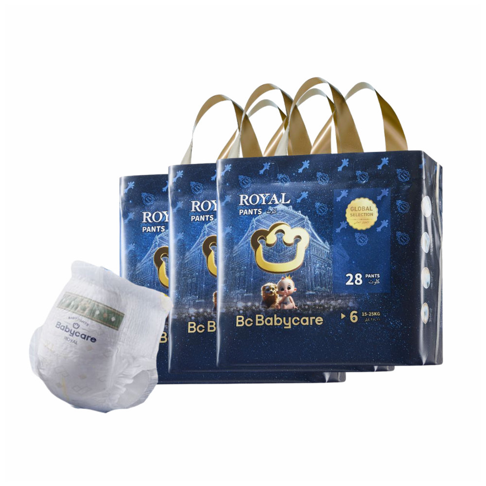 Babycare - Royal Baby Diaper Pants - Size 6 - 15-25 kg - Pack of 3 - 84 Pcs