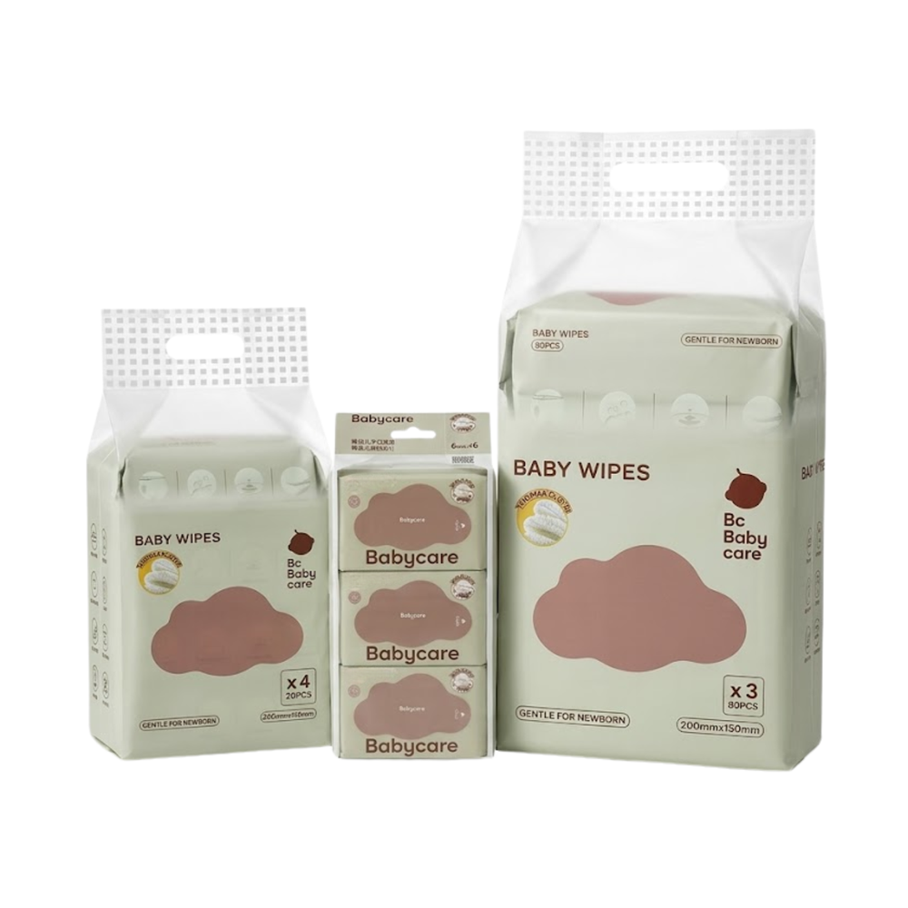 Babycare - Super Saver Baby Wipes Bundle 6, 20 And 80 Pcs
