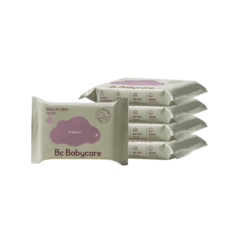 Babycare - Baby Wipes 10 Pcs - Pack of 5