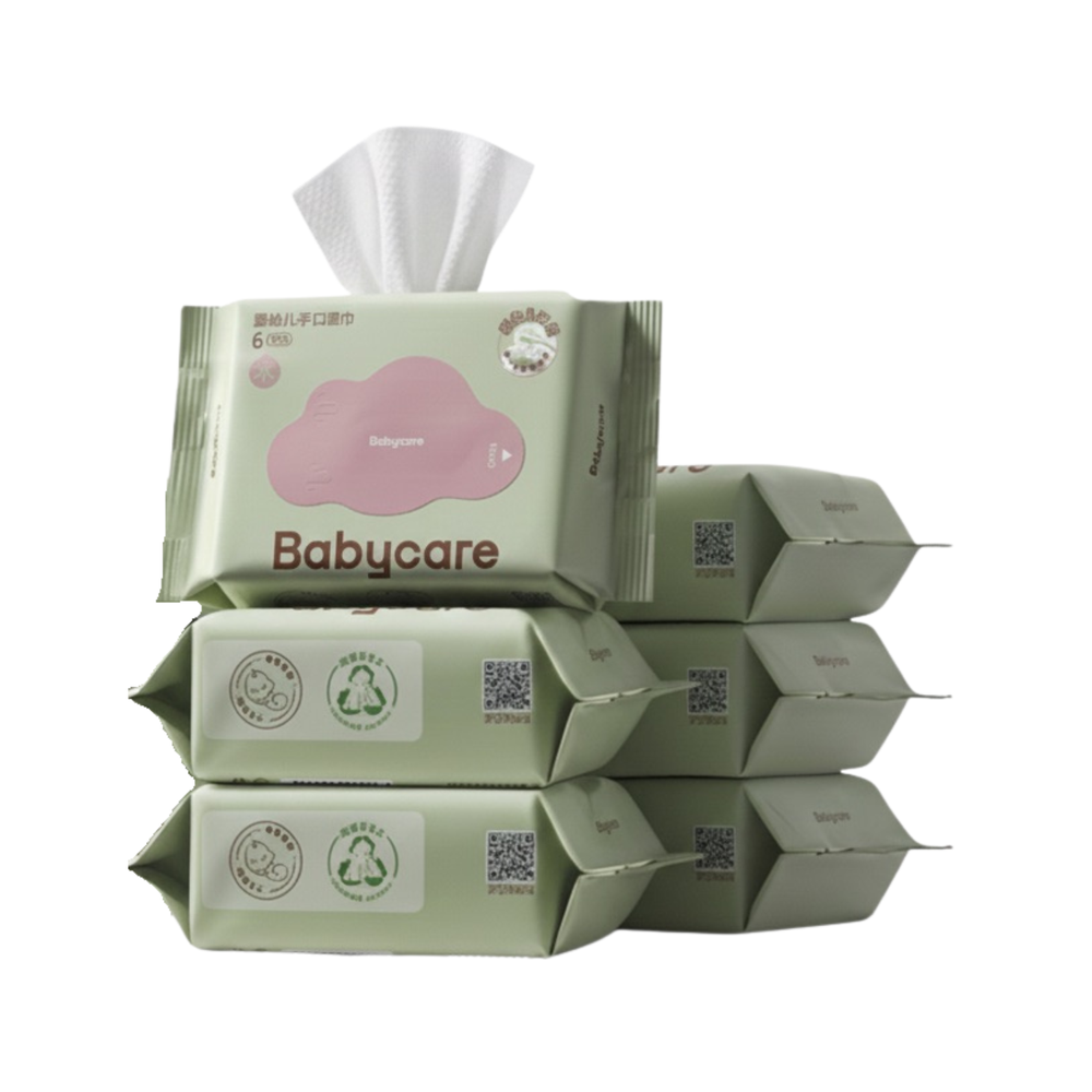 Babycare - Baby Wipes 6 Pcs - Pack of 6