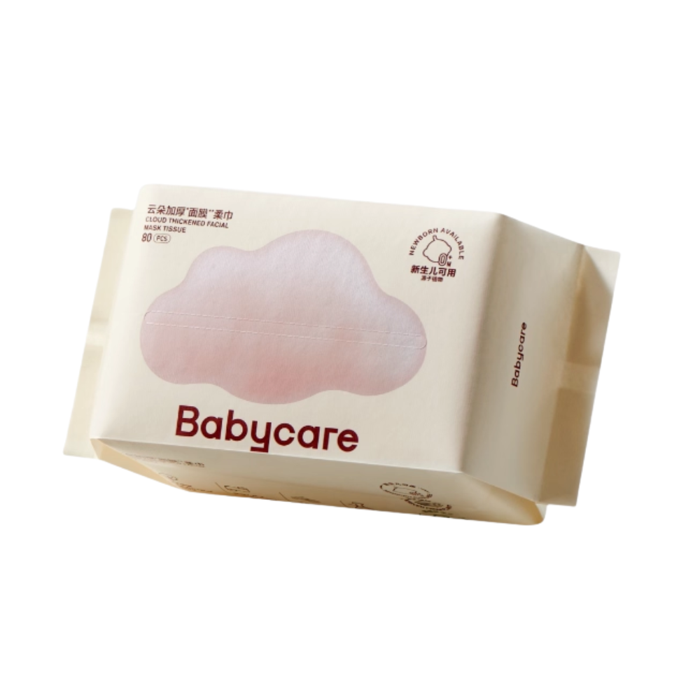 Babycare - Cotton Tissue Cloud Thickened Face Towel Soft 80 Pcs