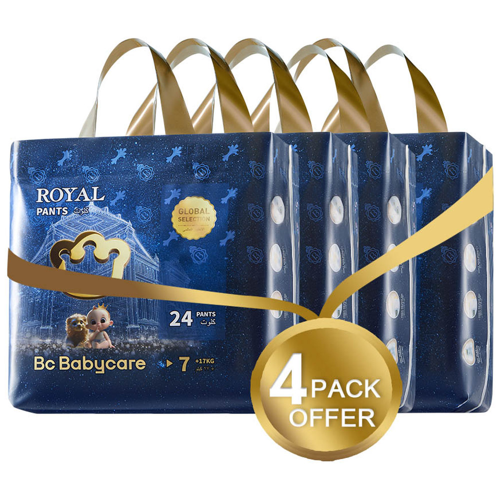 Babycare - Royal Baby Diaper Pants Size 7 17Kg Plus - Super Mega Pack of 4 - 96pcs