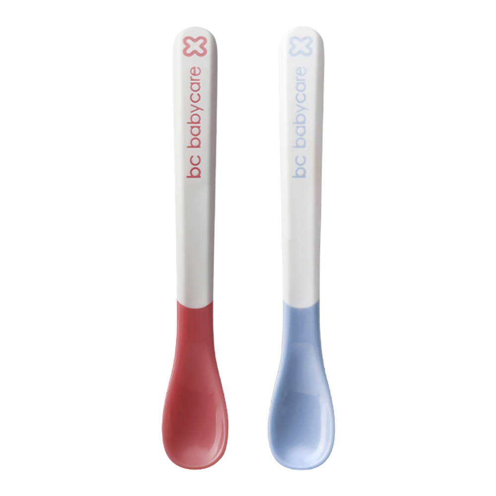 Babycare Hot Safe Spoons - Oranges/Pink - 2 Pcs