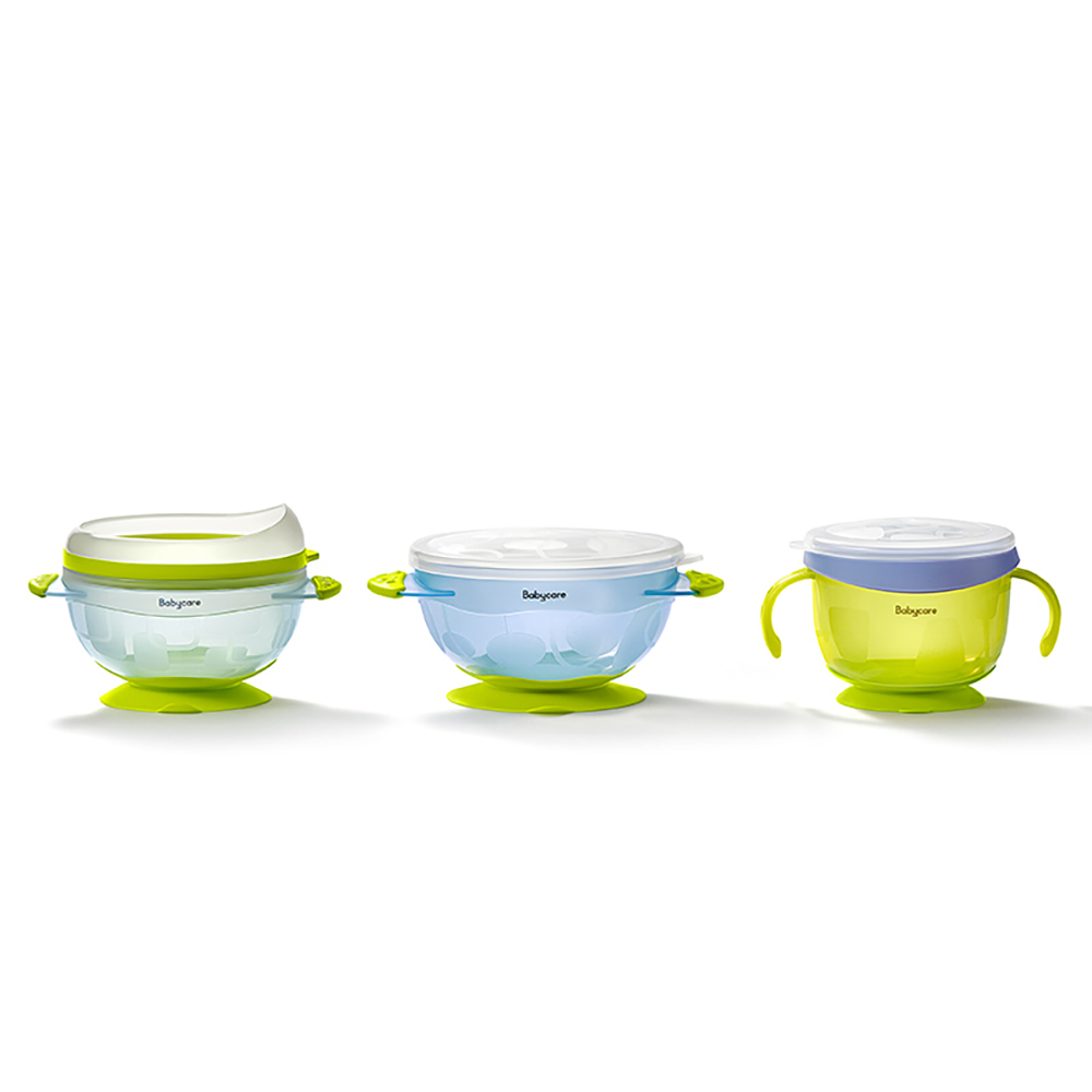 Babycare Suction Bowls Set - Monin Blue