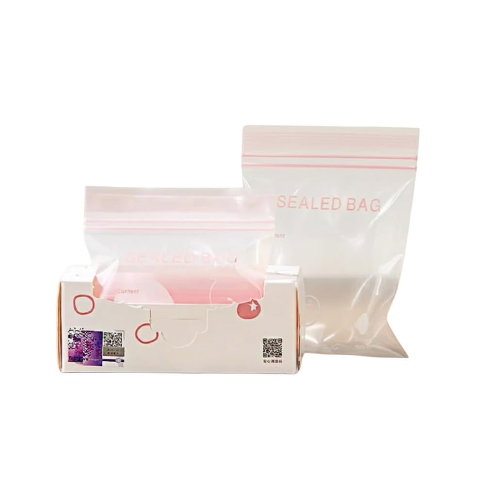 Babycare - Resealable Food Storage Bag - Pink - 30 Pcs - Small
