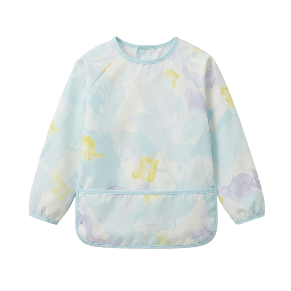 Babycare - Long Sleeve Feeding Bib - Blue