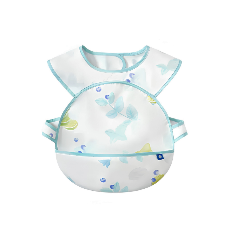 Woobaby - Waterproof Baby Sleeveless Bib - Blue