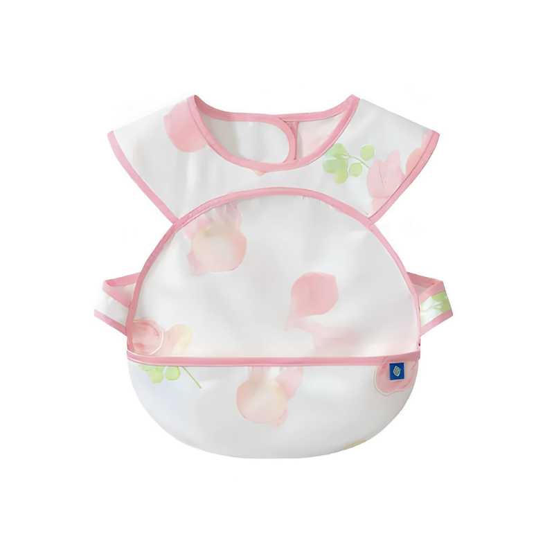 Woobaby - Waterproof Baby Sleeveless Bib - Pink