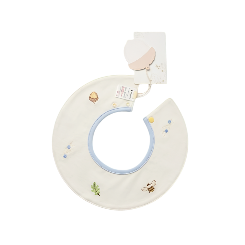 Woobaby - Waterproof & Quick-Drying Round Baby Bib