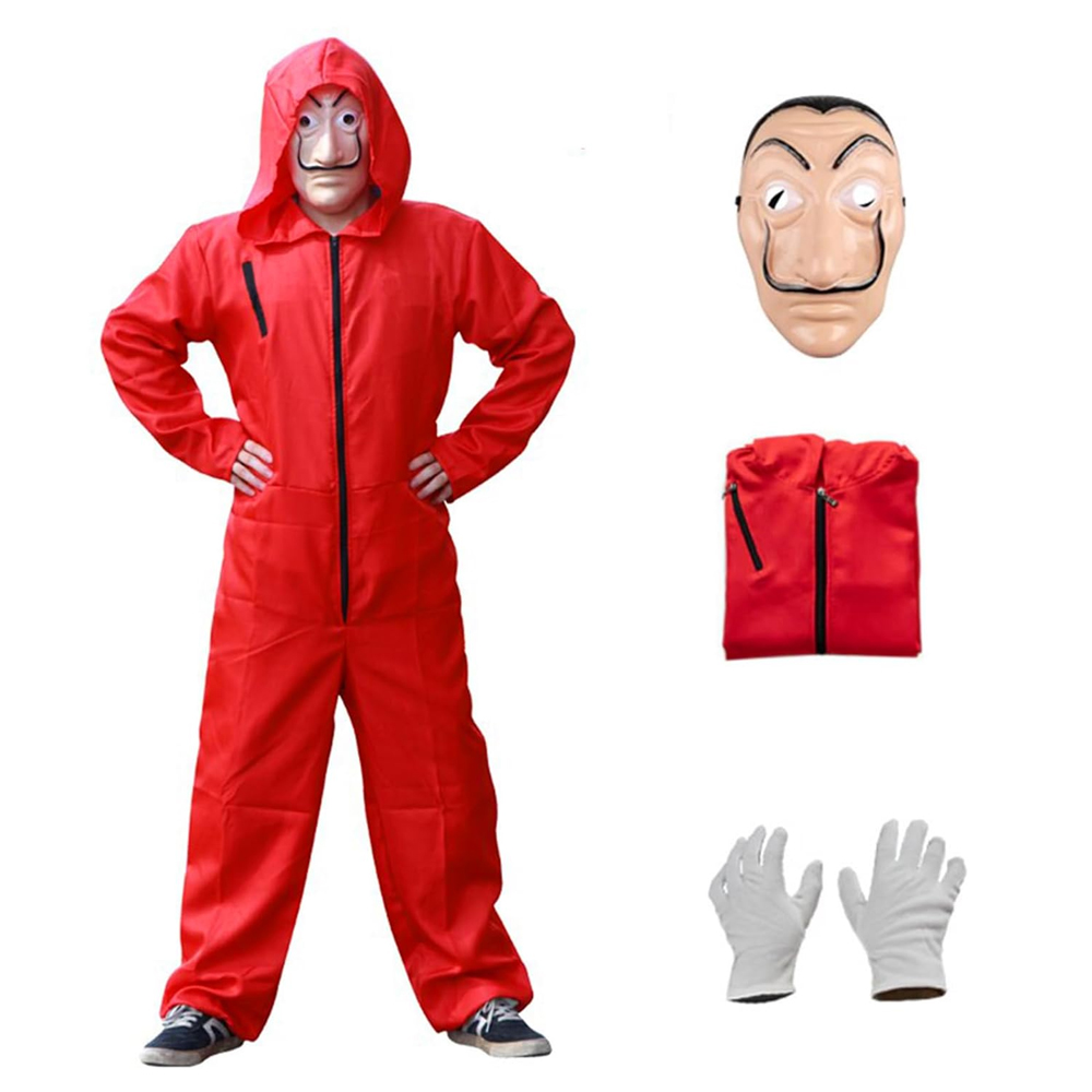 BrainGiggles - Money Heist Costume - 3pcs