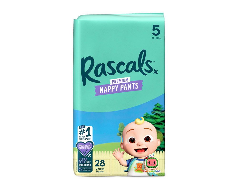 Rascals Cocomelon Edition Training Diaper Pants - Size 5 - 13-18 kg - 28 Pcs