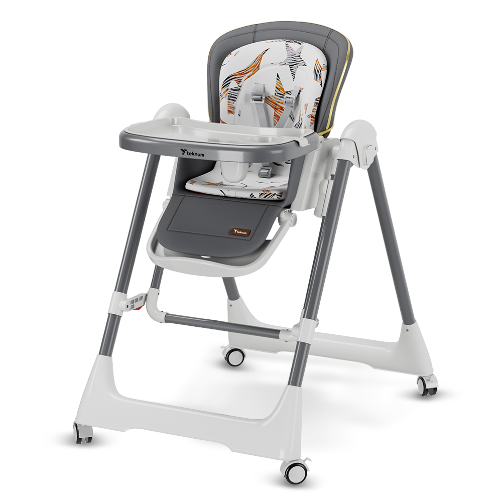 Teknum 5-in-1 Convertible Swing And High Chair - Grey