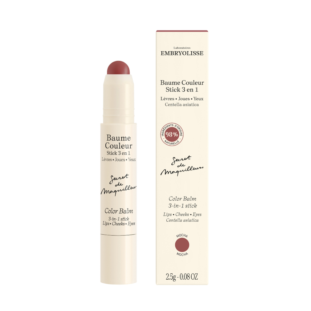 Embryolisse - 3 In 1 Color Balm Stick - Mocha - 2.5 gm