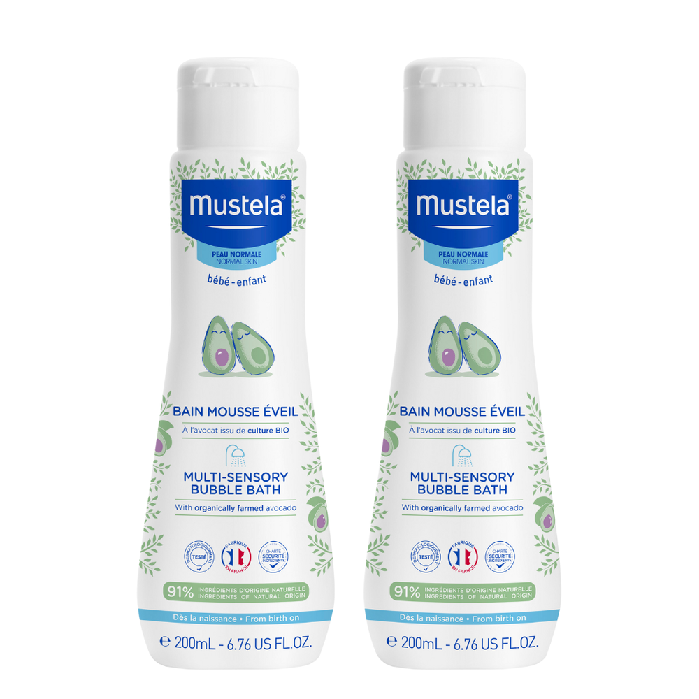 موستيلا - حمام الفقاعات متعدد الحواس 200 مل - عبوة من قطعتين