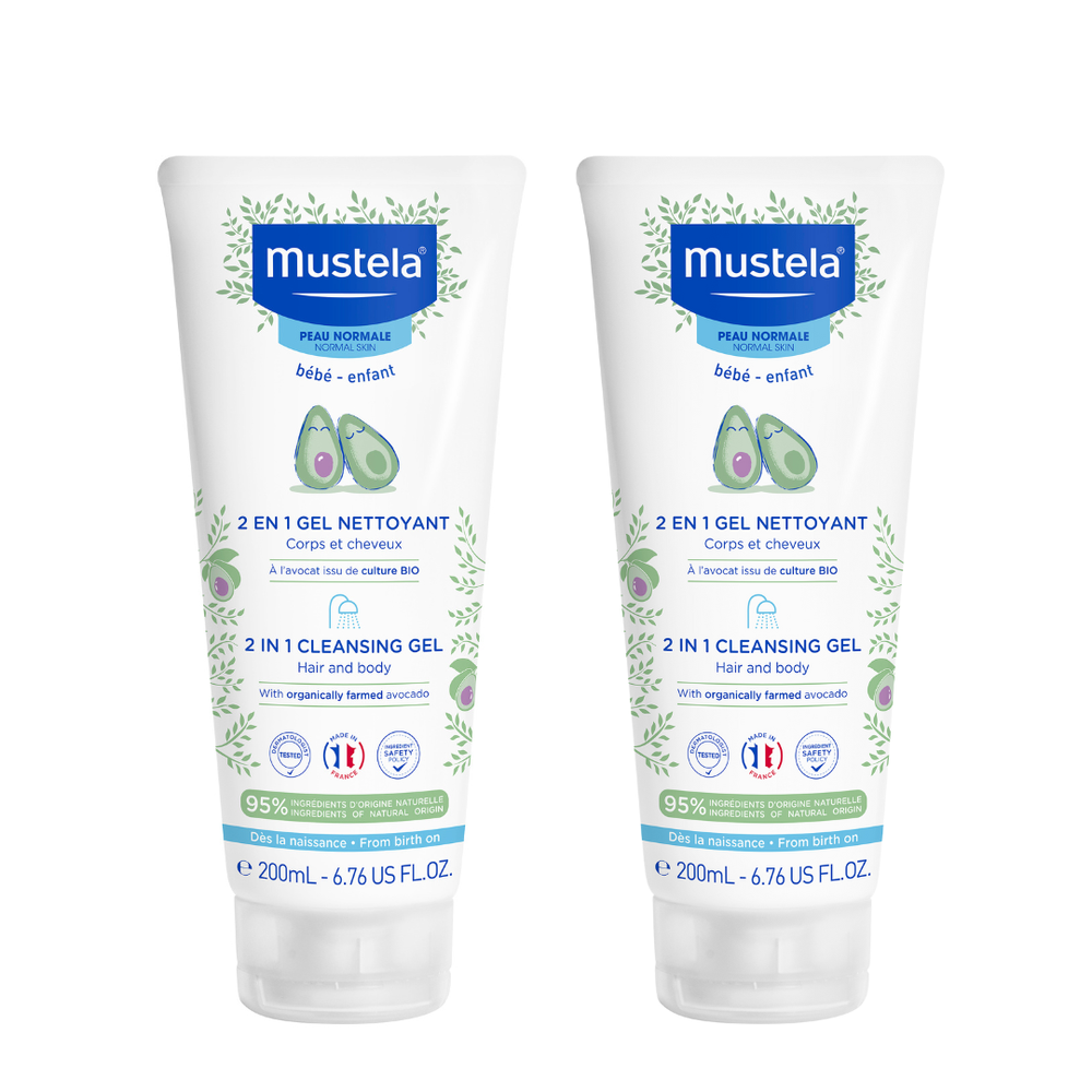 Mustela - 2-In-1 Cleansing Gel 200ml - Pack Of 2