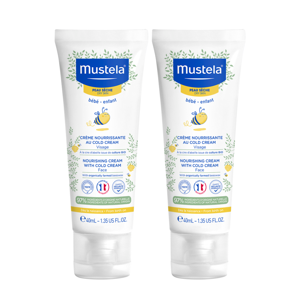 Mustela - Nourishing Cream With Cold Cream Face 40ml - Pack Of 2