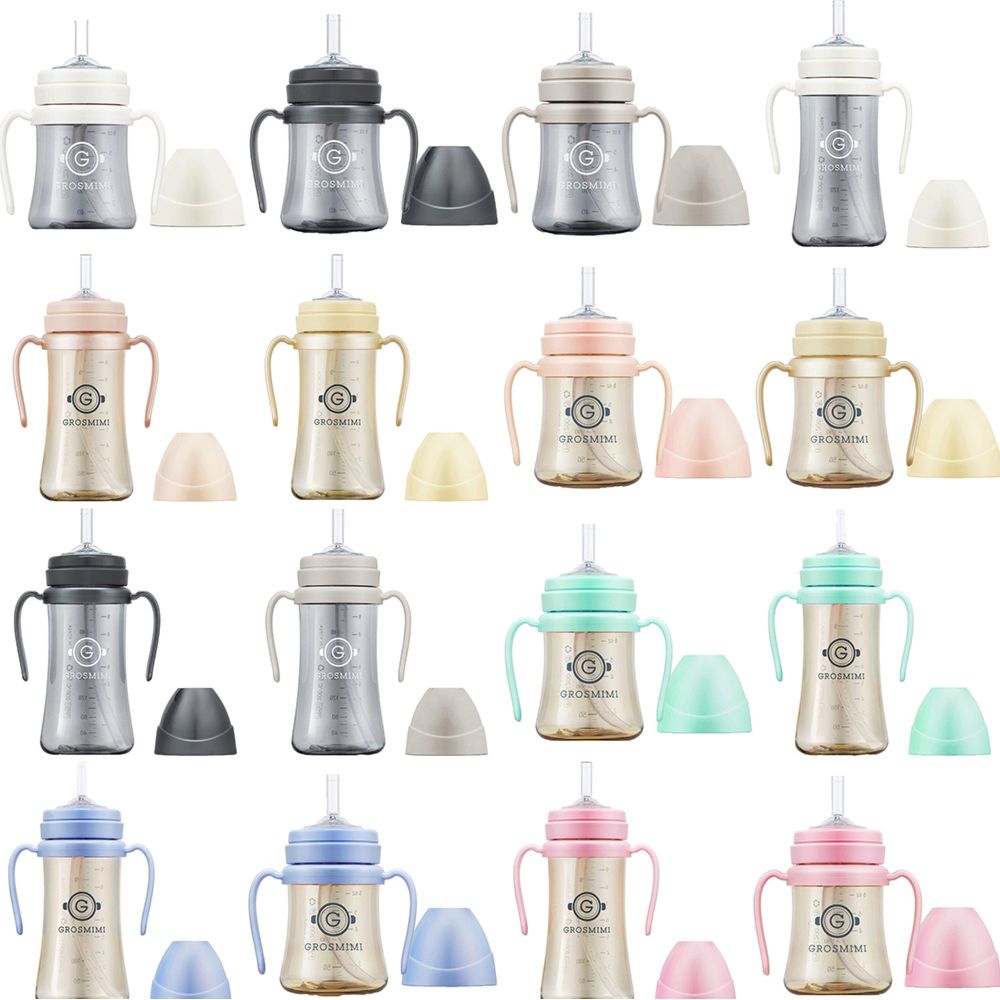 Grosmimi - Spill Proof Magic Sippy Cup With Straw And Handle