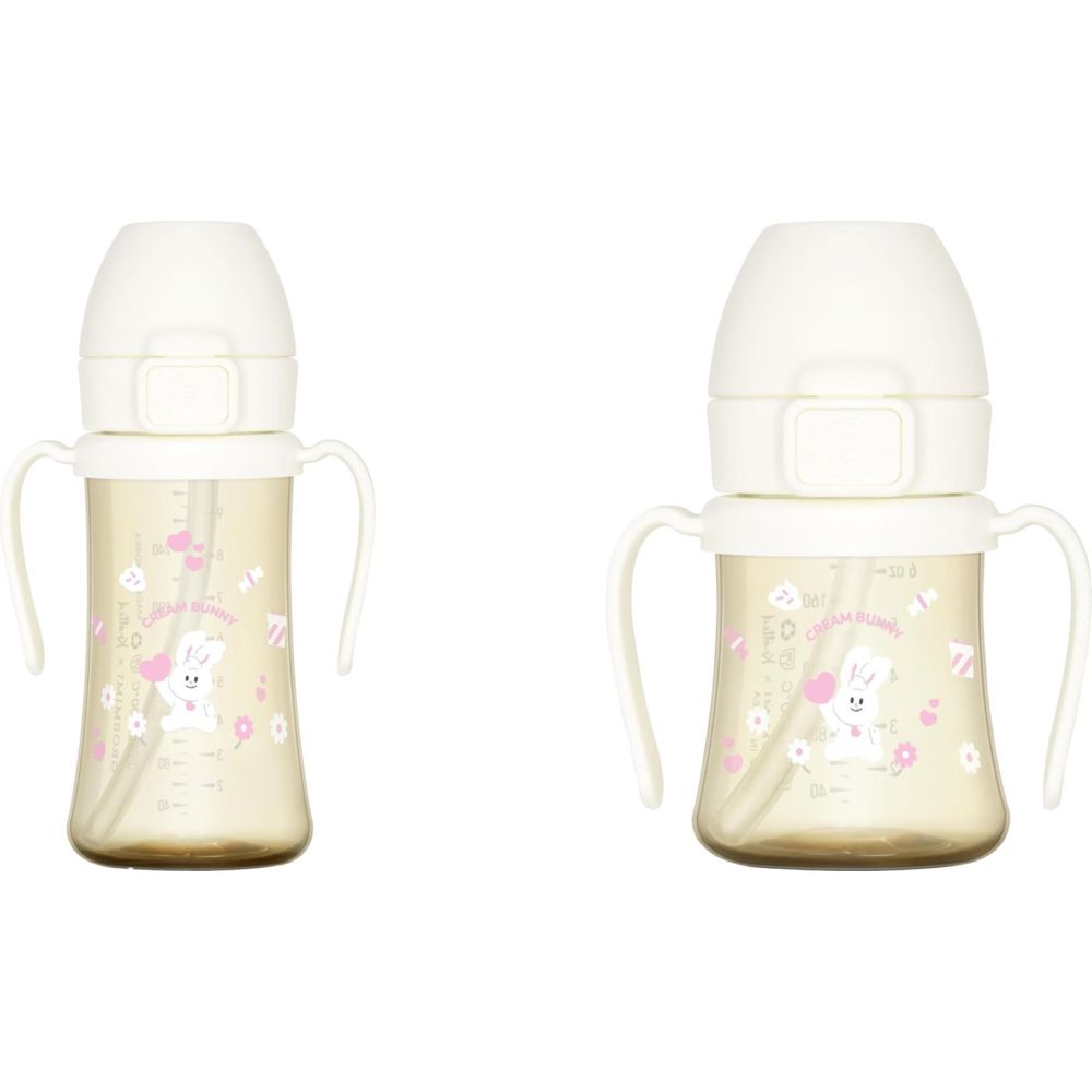 Grosmimi - X Knotted Flip Top Spill Proof Sippy Cup - Bunny