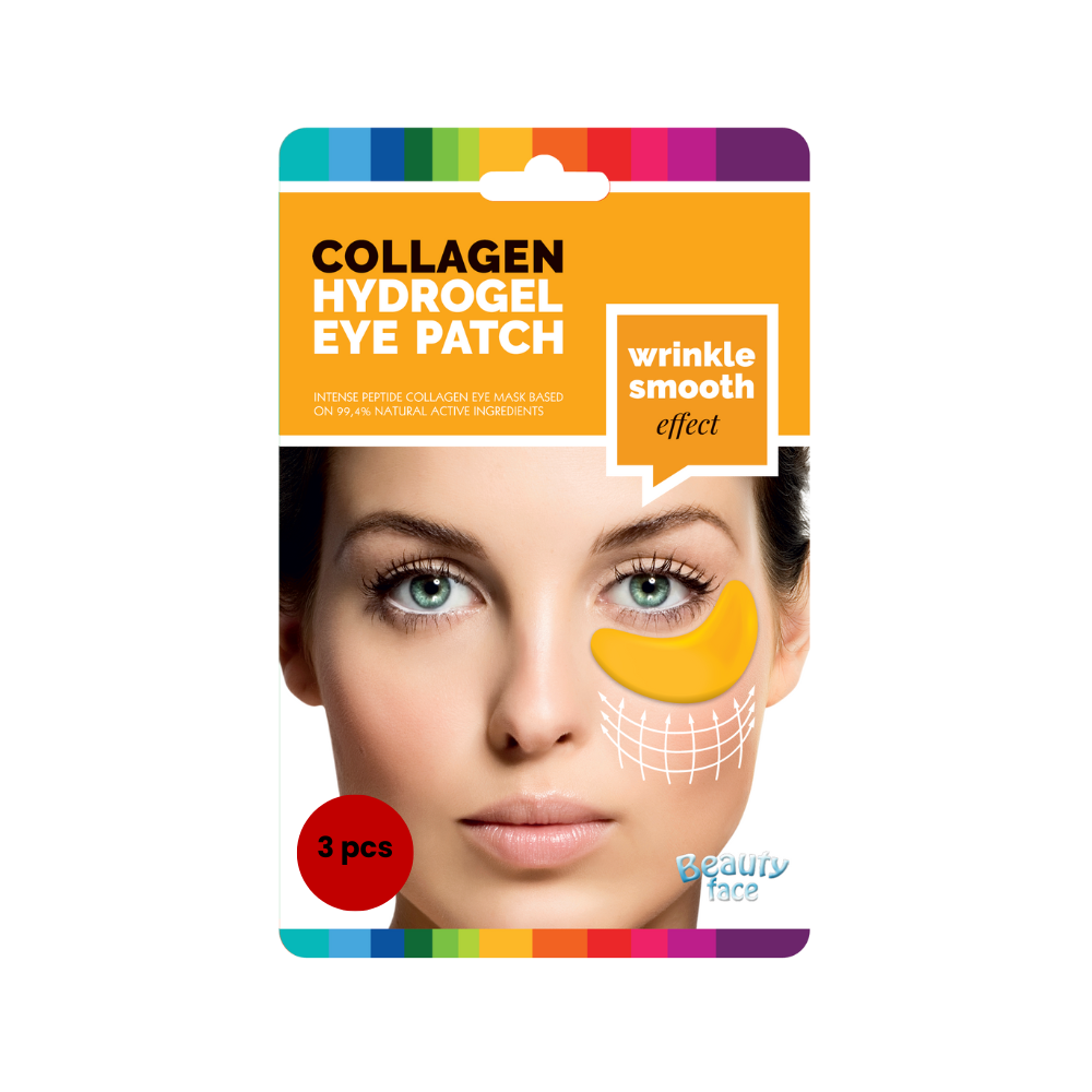 Beauty Face - Collagen Hydrogel Eye Patch - Wrinkle Smooth Effect - 3 Pcs