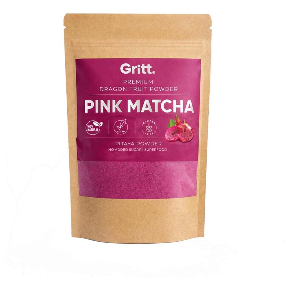 Gritt - Pink Matcha Pitaya Powder - 100 gm