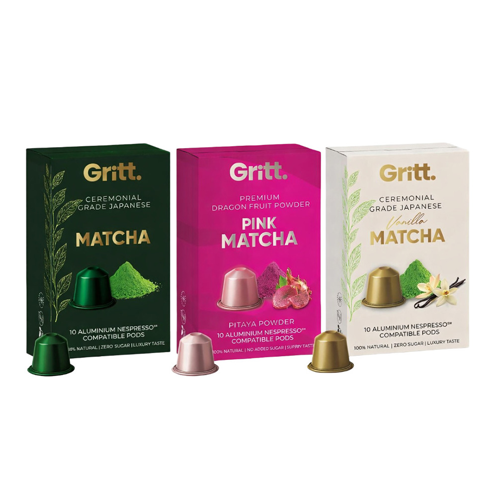 Gritt - Matcha Variety Pods Set - Pack of 3 - 30 Pcs