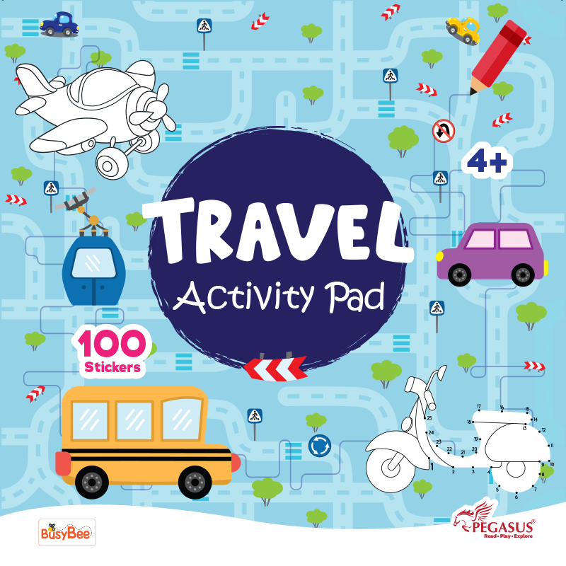 دفتر أنشطة السفر مع 100 ملصق