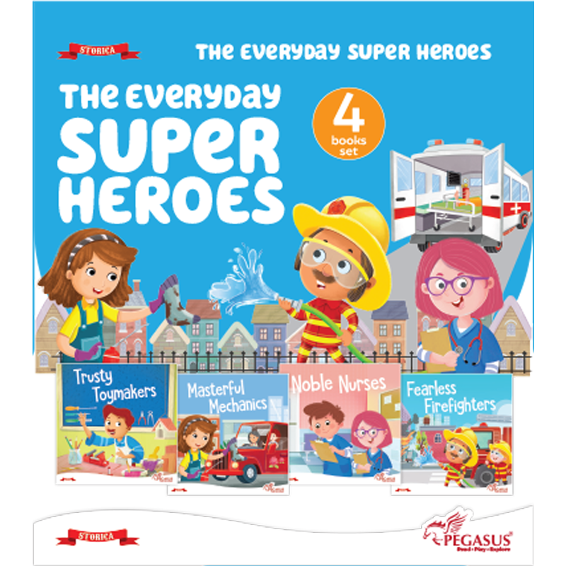 مجموعة كتب الأبطال الخارقين اليومية - 4 كتب