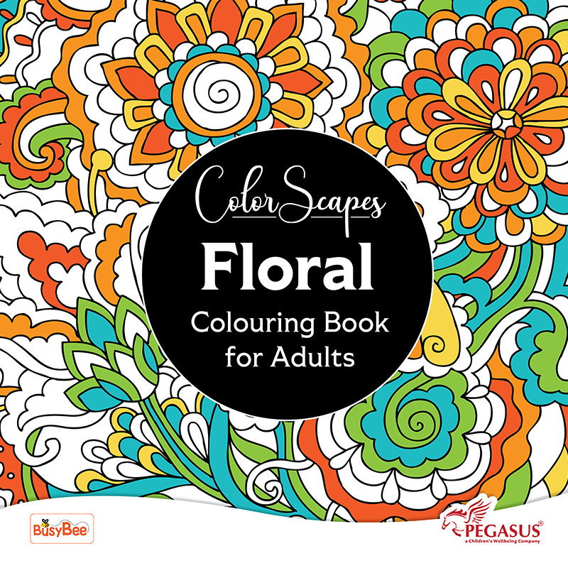 كتاب تلوين المناظر الطبيعية الزهرية