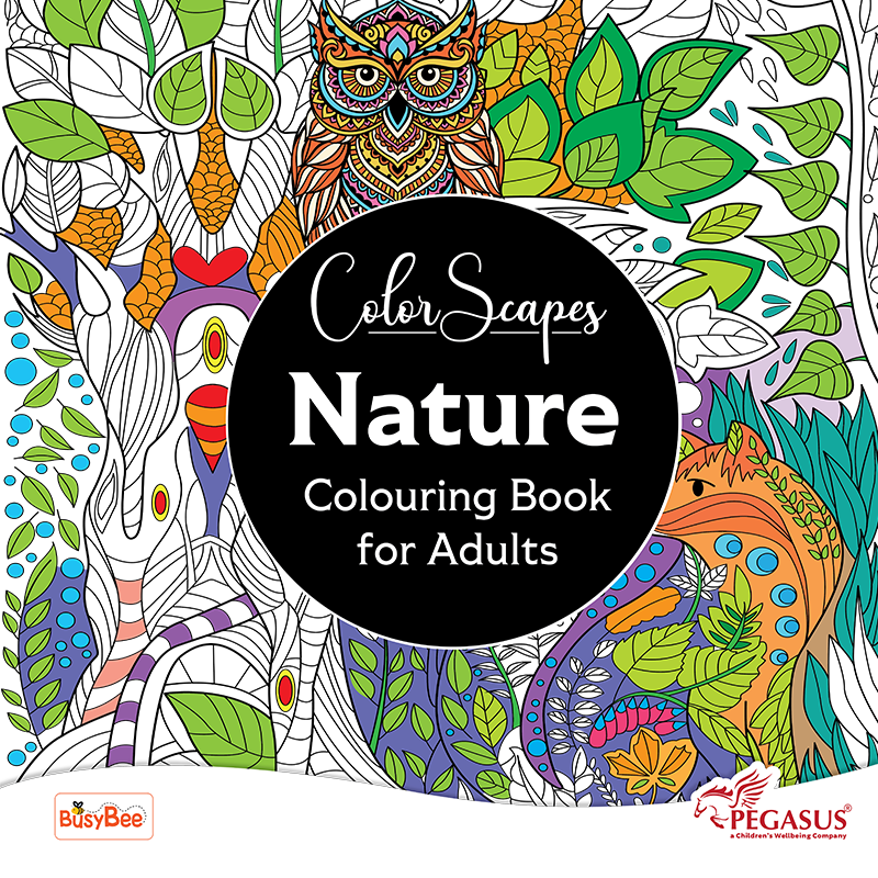 كتاب تلوين المناظر الطبيعية الملونة