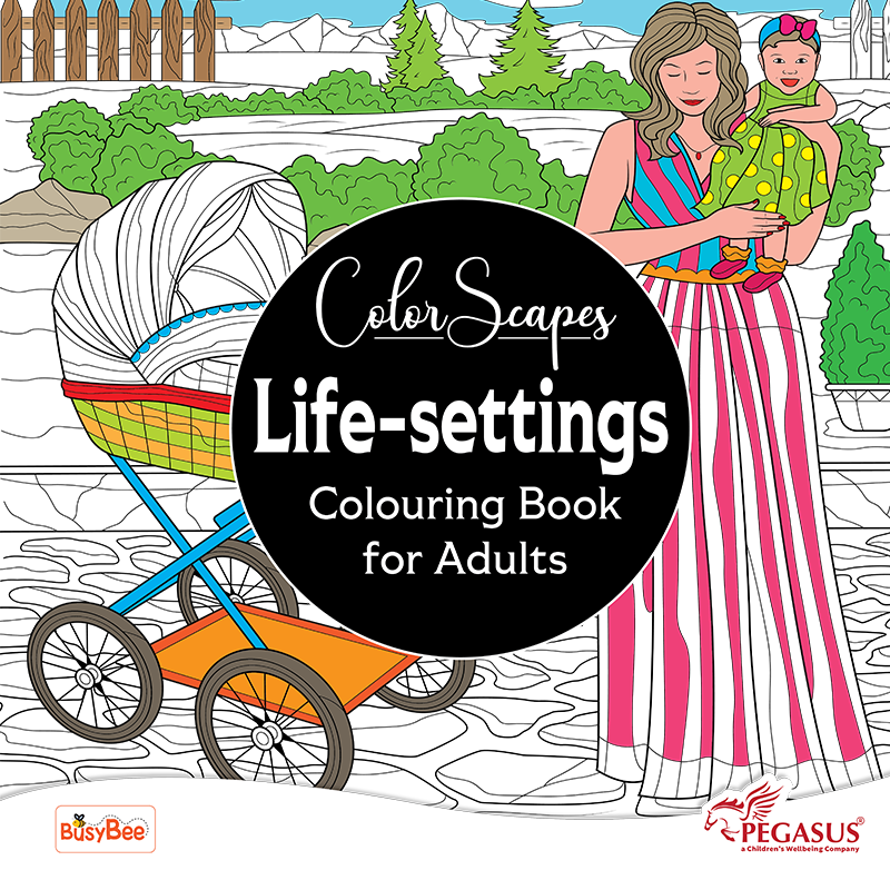 كتاب تلوين مناظر طبيعية ملونة