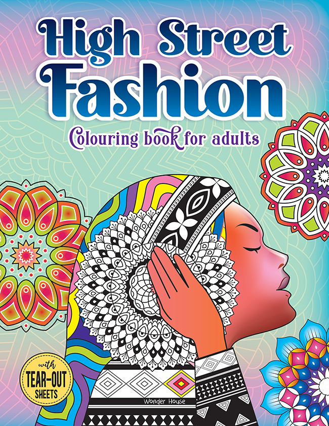 High Street Fashion - Colouring Book For Adults