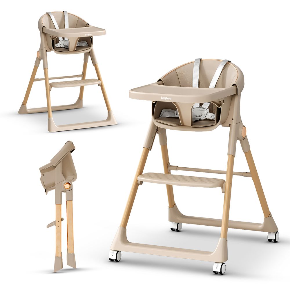 Baybee - 3-In-1 Premium Convertible Baby High Chair - Multicolor