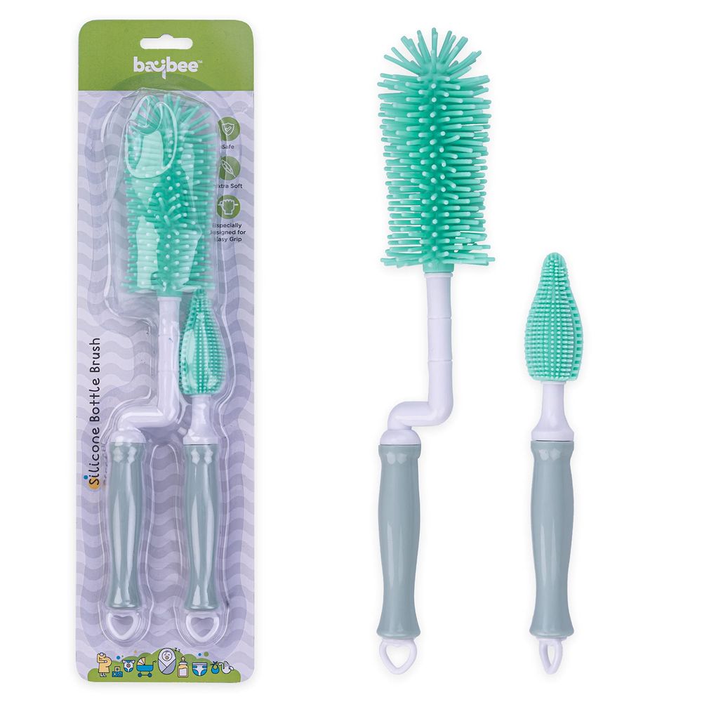 Baybee Baby Bottle Nipple Straw Cleaning Brush - 2 Pcs