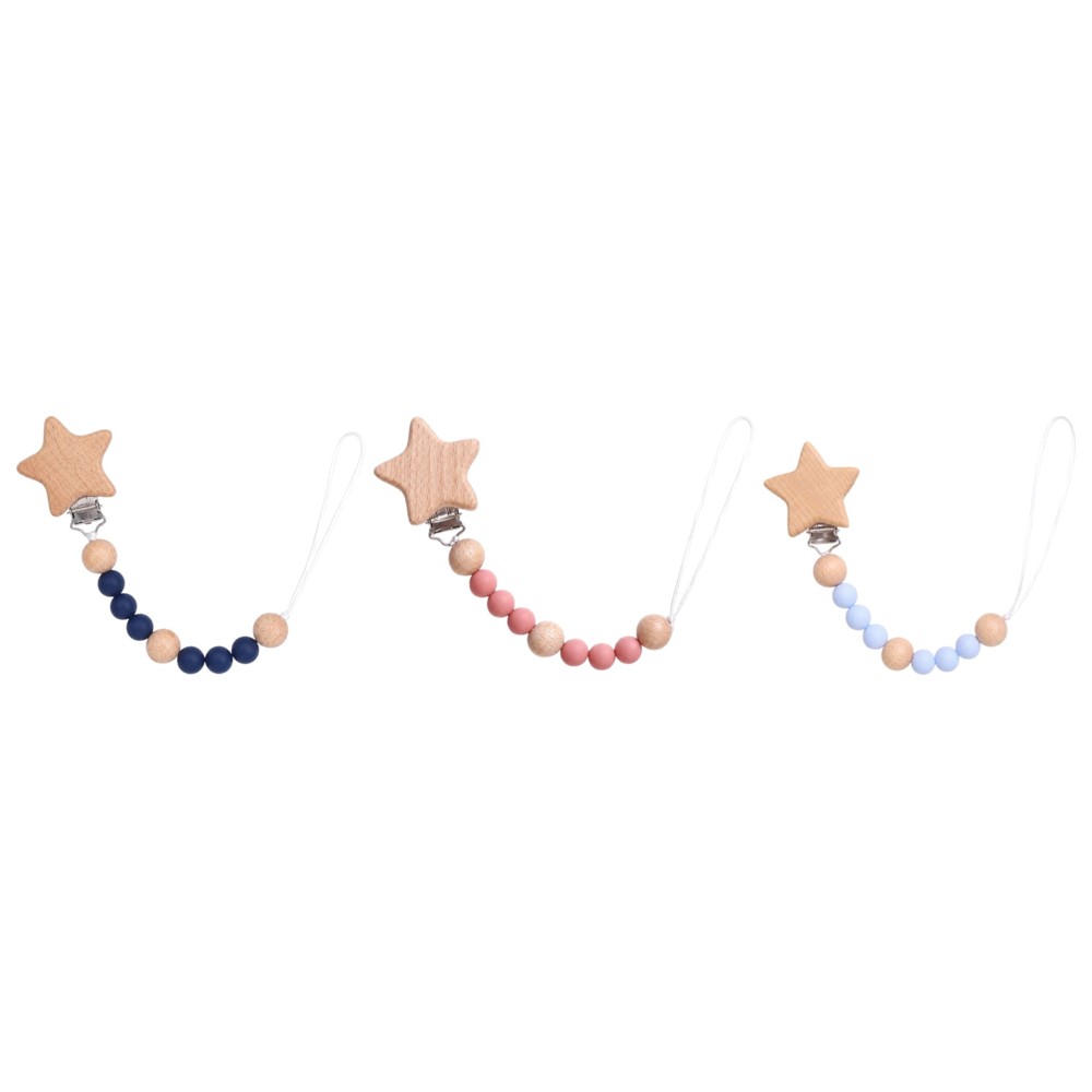 Factory Price - Star Beaded Pacifier Clip
