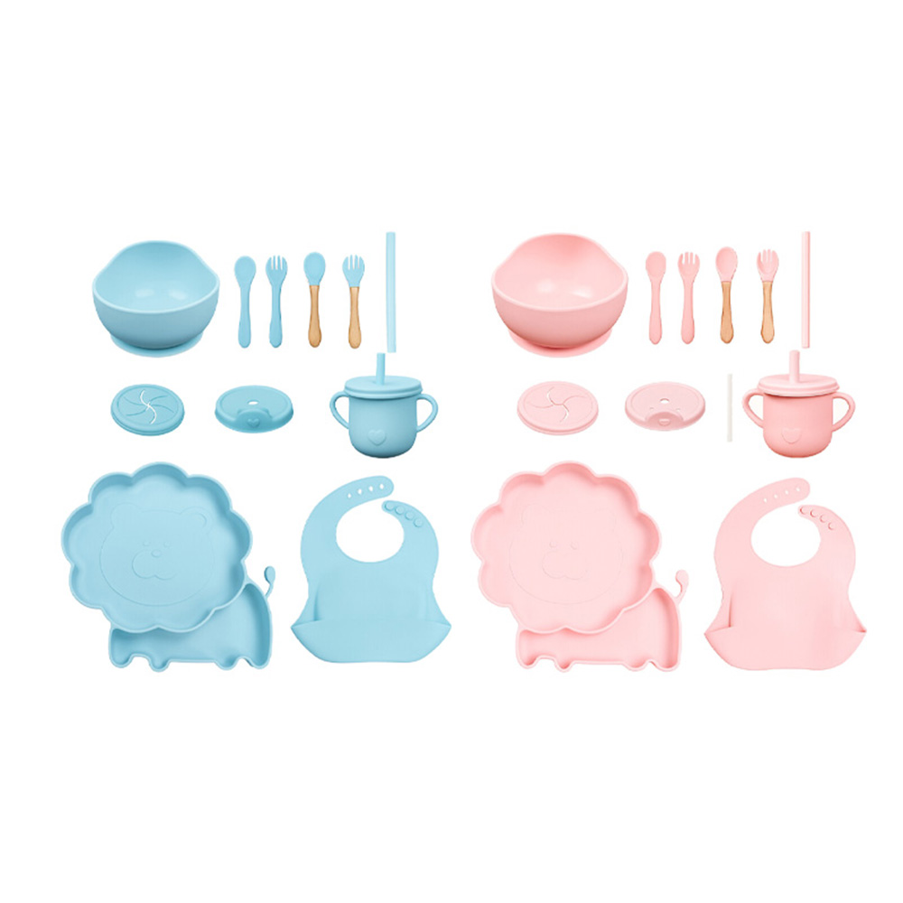 Factory Price - Nora Baby Feeding Tableware Set - 12 Pcs - Lion