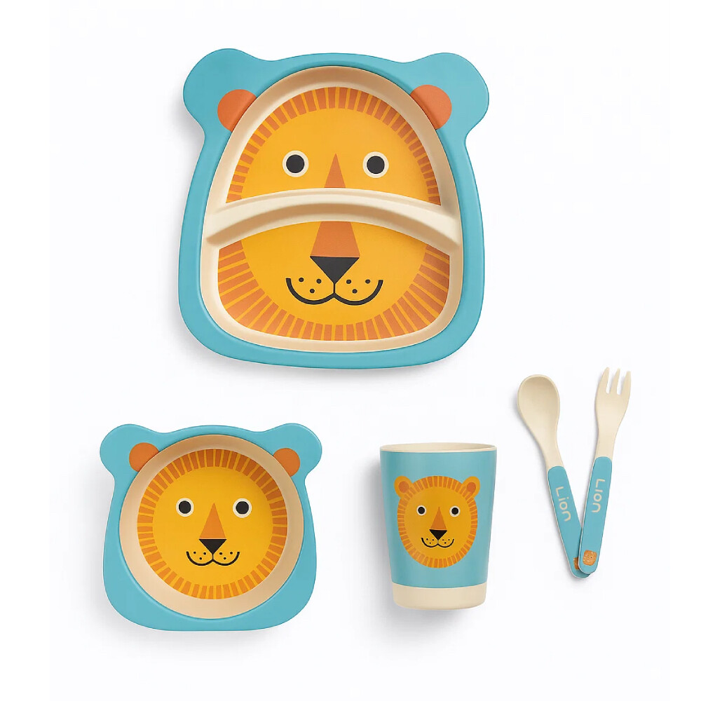 Factory Price - Lion Bamboo Tableware Set - 5 Pcs