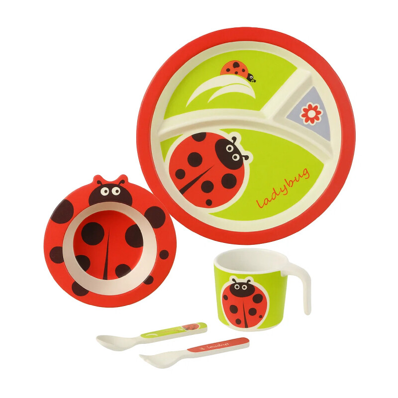Factory Price - Bug Bamboo Tableware Set - 5 Pcs