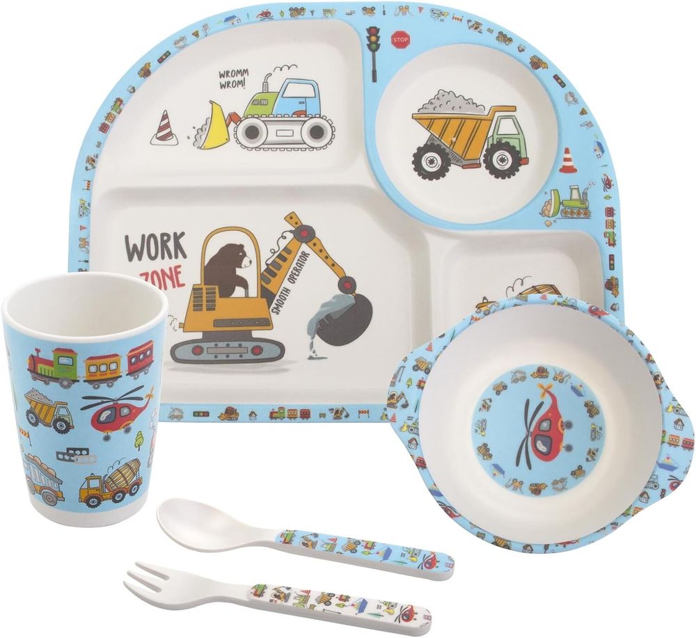 Factory Price - Work Zone Bamboo Tableware Set - 5 Pcs