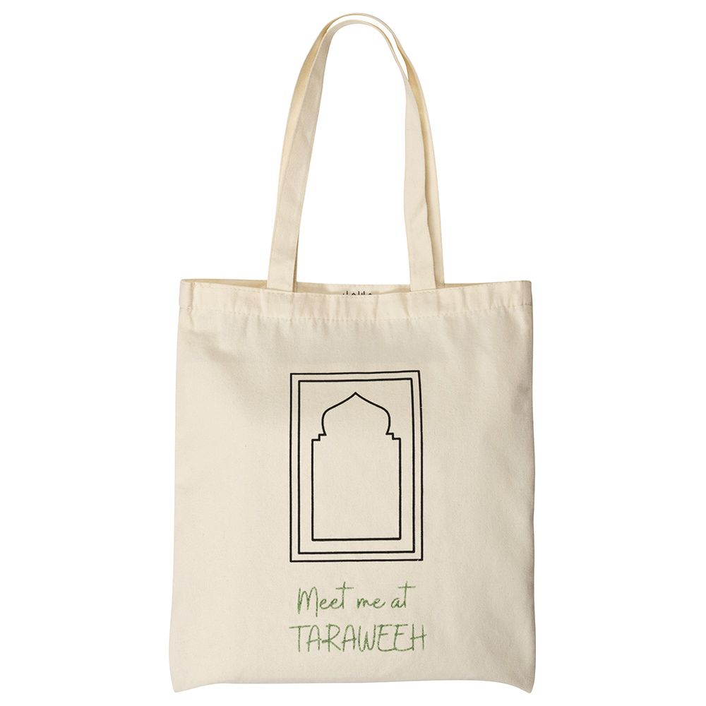 HilalFul - Meet Me For Taraweeh Tote Bag - Beige