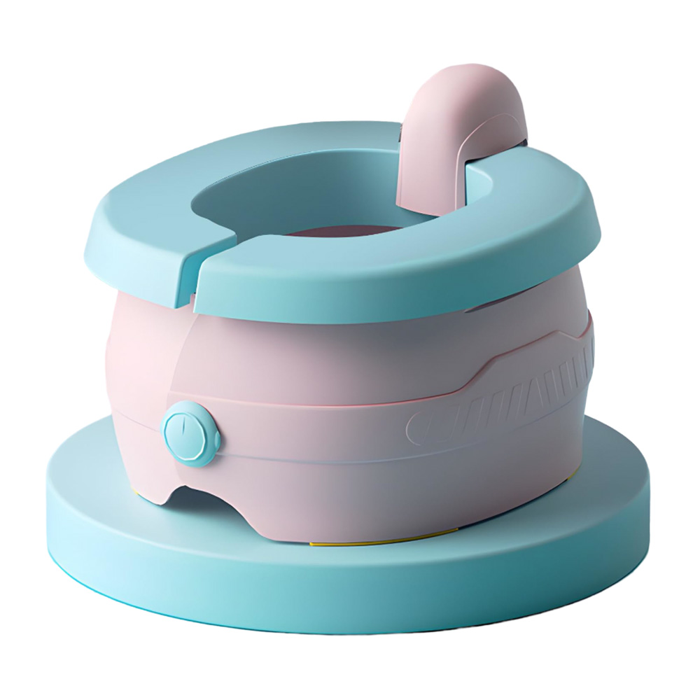 بايبي - كرسي مرحاض أطفال قابل للطي ويزي - زهري