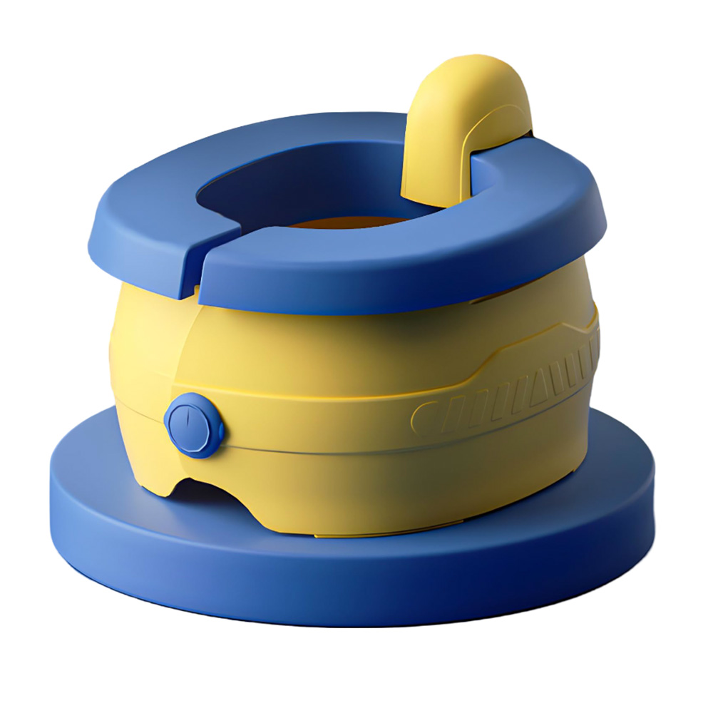 بايبي - كرسي مرحاض أطفال قابل للطي ويزي - أصفر