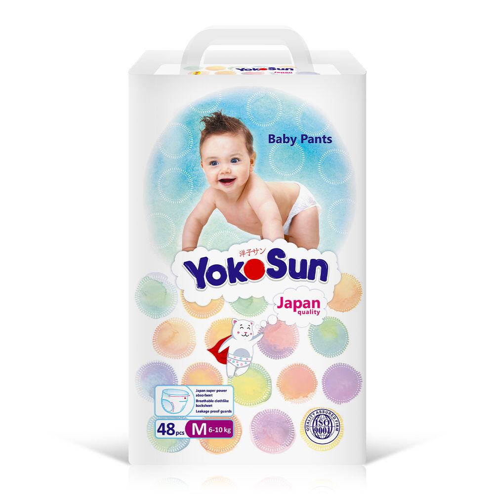 Yokosun - Baby Diaper - Size 3 Medium - 6-10 Kg - 48 Pcs