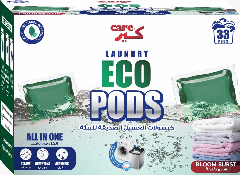 Care Bio - Laundry Eco Pods - Pack of 33