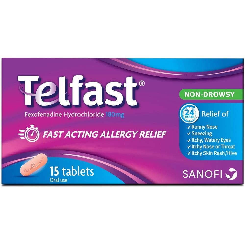 Telfast 180mg - 15 Tablet