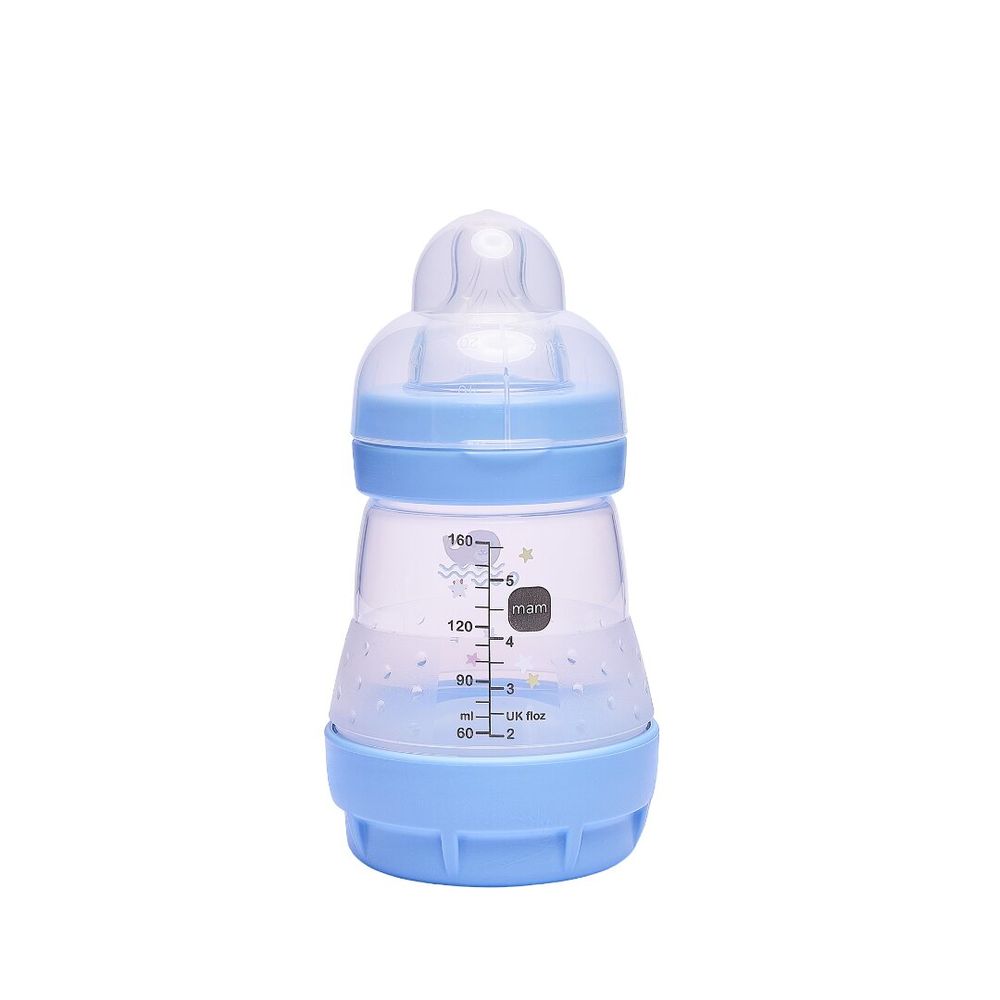 Mam - Baby Easy Start Feeding Bottle - Sealife Blue - 160 ml